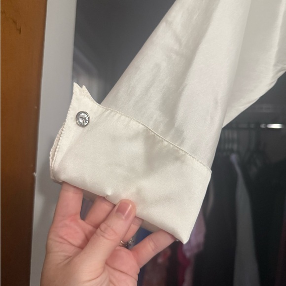 Rickie Freeman for Teri Jon
Two-Tone 3/4-Sleeve Taffeta Shirtdress Gown - Picture 4 of 11